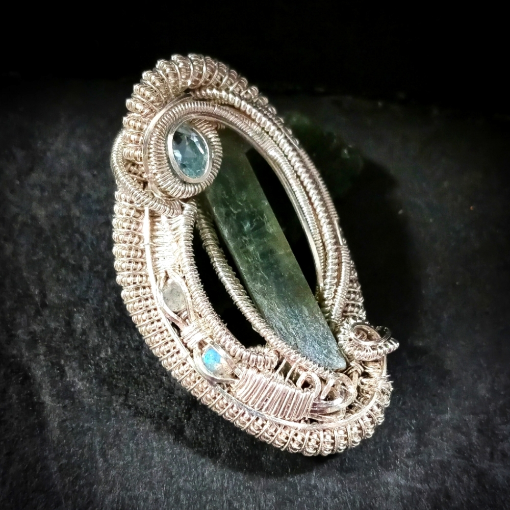Kyanite & Sterling Silver Pendant